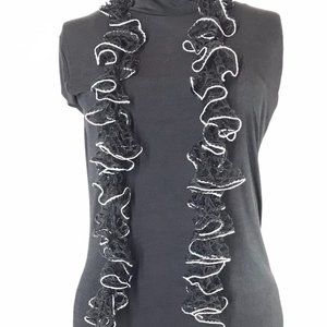 Handmade/Mom-made Crocheted Twirl Scarf - Approx 47" Long